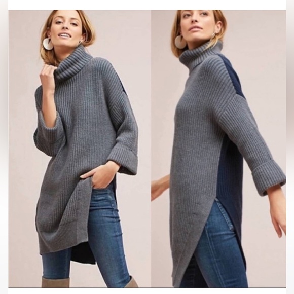 🦋 ANTHROPOLOGIE (Moth) SWEATER DRESS - Picture 1 of 8